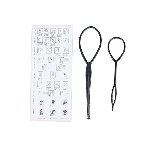 2pcs Topsy Tail Hair Styling Tool Kits,Hair Braid Hair Accessories Ponytail Maker Pony Tail Tool - Thumbnail 3