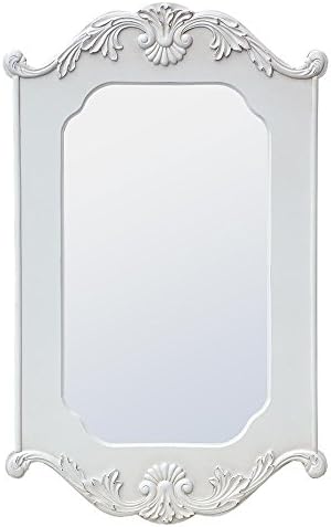 Boudoir Provence Rococo Style Antique White Decorative Wall Bedroom Mirror