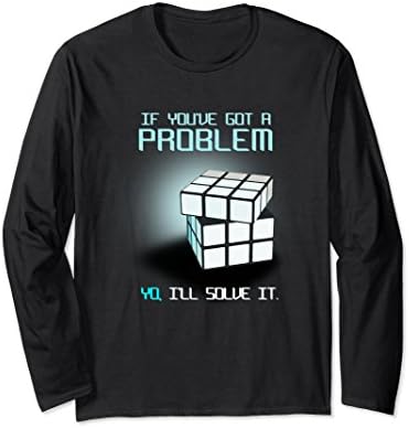 Unisex If You Have Got A problem I Will Solve It Rubik Cube T-Shirt 2XL Black