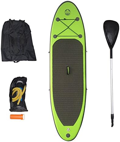 Outdoor Tuff SUP OTF-8254SUP Inflatable Backpack Paddle Board with Adjustable Paddle, 150-Pound Capacity