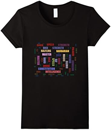 Womens JMB Dragon Dungeon Word Vocabulary T-Shirt Large Black