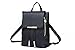 Z-joyee Casual Purse Fashion School Leather Backpack Shoulder Bag Mini Backpack for Women & Girls Black