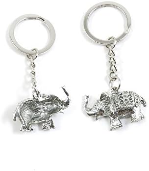 50 x Keychain Keyring Key Ring Chain Jewelry Findings V1NB8 Thai Elephant