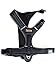 Mighty Paw Sport Harness, No-Pull Front Attachment Dog Harness, Neoprene Padded Lining, Reflective Stitching, 2 Leash Attachment Options (Medium, Black) - No Pull Padded Dog Harness - Dog Sport