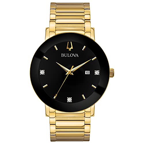 Bulova Modern Gold Tone Calendar Watch