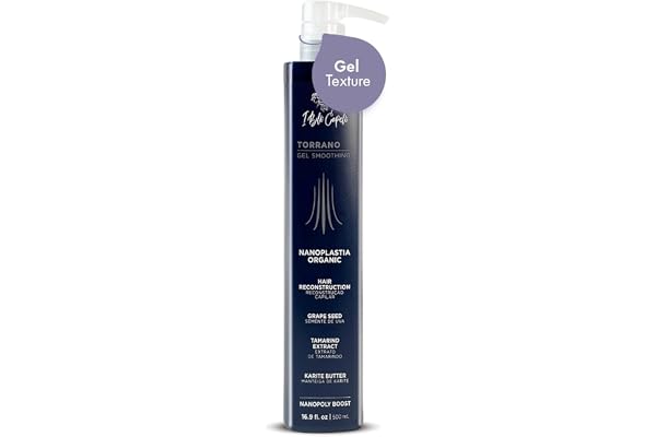 I Belli Capelli Torrano Gel Keratin Hair Treatment -Straightening in 1 Step, Formaldehyde Free-Nanoplastia Para Alisar Cabell