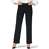 Soojun Women's Comfort Flex Waist Straight Leg Dress Pants