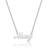 Hidepoo Mary Jewelry Necklace – Personalized Name Pendant Necklace, Dainty Mary Name Necklace Chain Jewelry Gifts for Women
