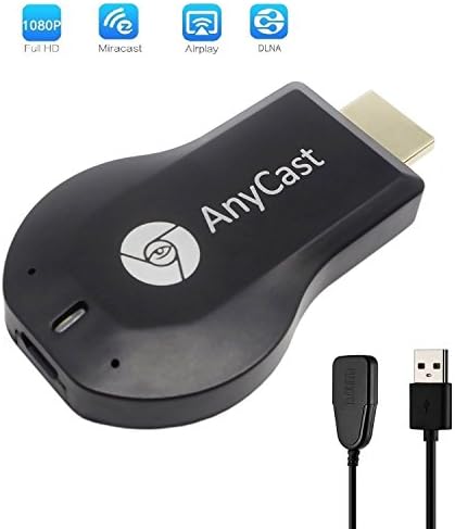 ANVEENA AnyCast M2 Plus+ HDMI Dongle WiFi Display Adapter Receiver 1080P HD TV Stick, Support MiraCast AirPlay DLNA Airmirror