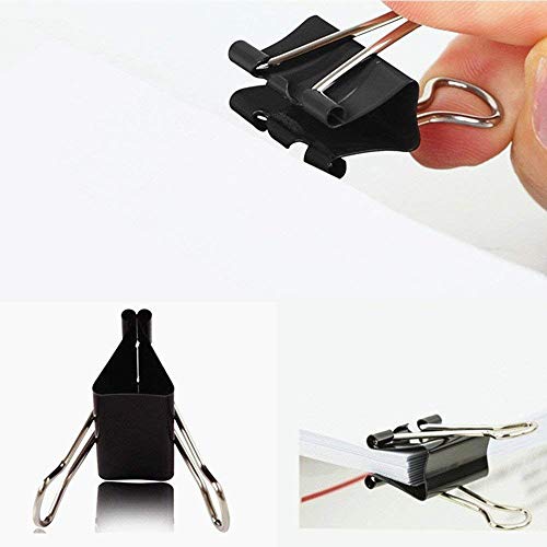 Harapu Extra Large Binder Clips 2-Inch, Big Paper Clamps for Office School Home Kitchen Supplies, Black (6 Pack) - Thumbnail 3