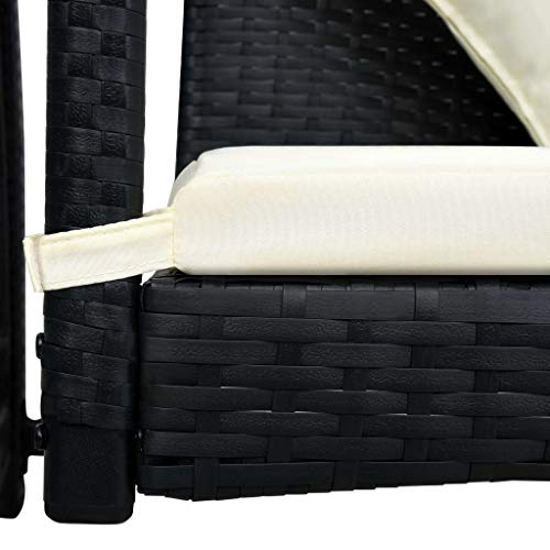 Hollywoodschaukel 3-Sitzer mit Dach Auflage Gartenschaukel Schaukelbank Gartenbank Sitzbank für Garten Terrasse Outdoor… – Bild 7