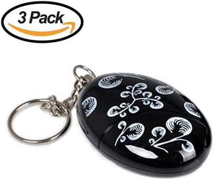 3 Pack 120 dB SOS Emergency Personal Alarm Keychain Self Defense Anti Wolf Alarm Electronic Device for Elderly,Kids,Women,Adventurer,Night Workers,Anti-theft Alarm,Fashion Bag Decoration