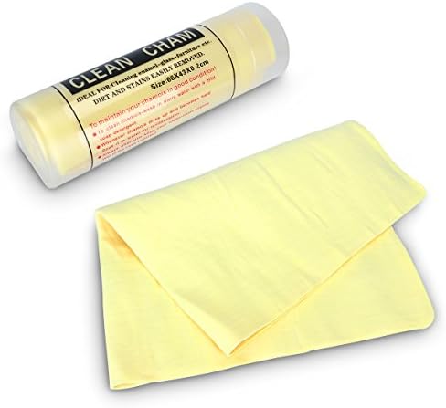 Car Cleaning Chamois Towel in 26"x 17" BEST Synthetic Absorption Shammy Car/Home/Sports Cleaner PVA Washing Drying Leather Cloth FIRSTWAY Natural Color