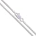 Sterling Silver Diamond-Cut Rope Chain 1.1mm 1.4mm 1.5mm 1.7mm 2.2mm Solid 925 Italy New Necklace