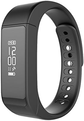 Smart Bracelet l5 Plus- Bluetooth 4.0 Wireless Sports Fitness Tracker with Pedometer Sleep Monitoring and Calories Track for iPhone7/7Plus/6/6s/6 Plus, Android and iOS Smart Phones (BALCK)