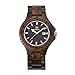 LeeEv Mens Wooden Watch, Wood Wrist Watch Handcrafted Sandalwood Vintage Calendar Analog Quartz Wooden Watches Gifts for Men