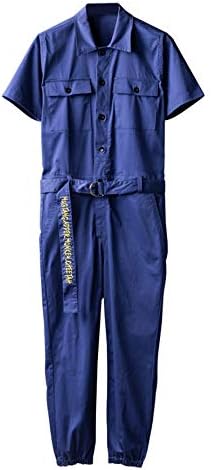 Amazon Gxbo 半袖 つなぎ メンズ オーバーオール つなぎ ハーフスリーブ メンズ ジャンプスーツ 繋ぎ サロペット ワークパンツ サイクル 自転車 サイクルジャージ 通販