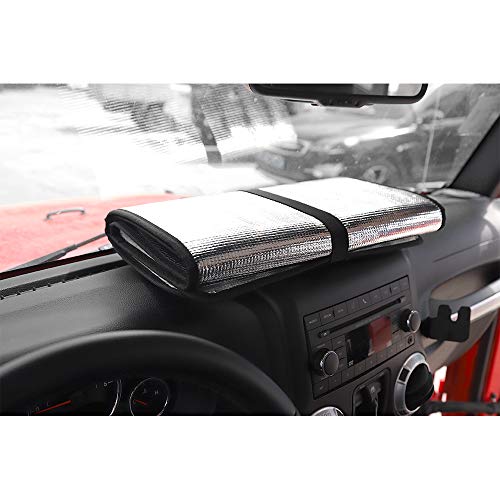Windshield Sunshade Sun Shade Heat Shield Sun Visor Mat for Jeep