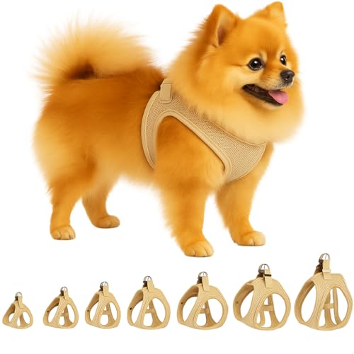 Dog Harness Step&Go Bento Beige S 30-35cm 37-40cm