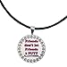 Giggle Golf Bling Golf Ball Marker With Golf Necklace for Women (Friends Don't Let Friends 3 Putt)