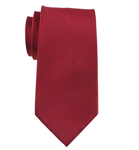 Levao Solid Color Ties - Multiple Colors Formal Neckties 210113 Wine