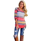 Fashion Women Loose Blouse Shirts For Teen Girls Casual Tops T-Shirt