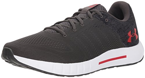 Under Armour Men's Micro G Pursuit Graphic Running Shoe, Charcoal (101)/White, 8