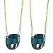 Lovely Snail Toddler Swing Seat High Back Full Bucket Swings 2 Pack Outdoor with 66