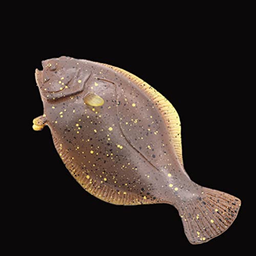 ARTIBETTER European Flounder Sea Animals Figure Plastic Fish Figurines