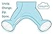 zippyjamz Organic Baby Footed PJs w/Inseam Zipper - Sleepy Clouds Blue (9-12 Mos)
