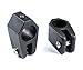 Mxeol Bimini Top Fittings Jaw Slide Black Nylon Hardware Pair (Black, 7/8 Inch)