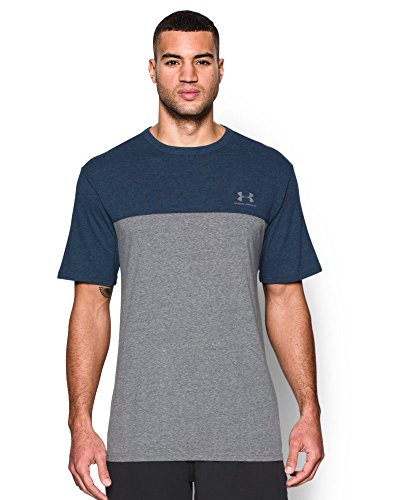 Under Armour Mens UA Tri-Blend Sportstyle T-Shirt Large GREYHOUND HEATHER