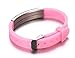 JF.JEWELRY Type 1 Diabetes Bracelet, Medical Alert Bracelets for Women, Pre-engraved Medical ID Bracelets, Waterproof Silicone Medical Bracelet - Pink