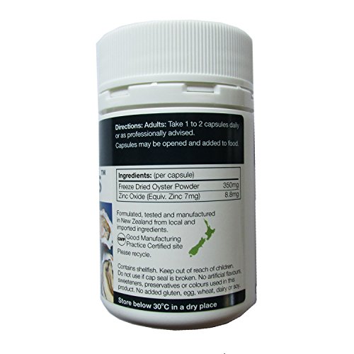 Oyster Plus Zinc and Taurine Marine Nutrient 60 Capsules Health and