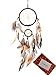 Dream Catchers Brown Handmade Beaded Feather Native American Dreamcatcher Circular Net for Car Kids Bed Room Wall Hanging Decoration Decor Ornament Craft, Dia of Circle: 4.33inch/11cm &1.97inch/5cm