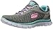 Skechers Kids Skech Appeal Eye Catcher Sneaker (Little Kid/Big Kid), Gray/Aqua, 12.5 M US Little Kid