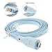 K KUMEED 6FT USB Type C to RJ45 Cisco Console Cable with FTDI Chip for Windows 10, 8, 7, Vista MAC Linux RS232