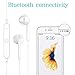 GEJINA Wireless Bluetooth Headphones, 4.1 Waterproof Sports Earphones, Lightweight HD Stereo Headset Built-in Mic, Noise Cancelling Earbuds (White)thumb 2