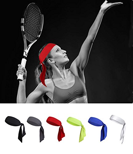 image for V-SPORTS Dri-Fit Head Ties Tennis Headbands for Women Men Boys Girls K