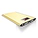 JEMMA 12000mAh Power Bank External Battery Portable Charger for iPhoneX 8, Samsung and More-Gold