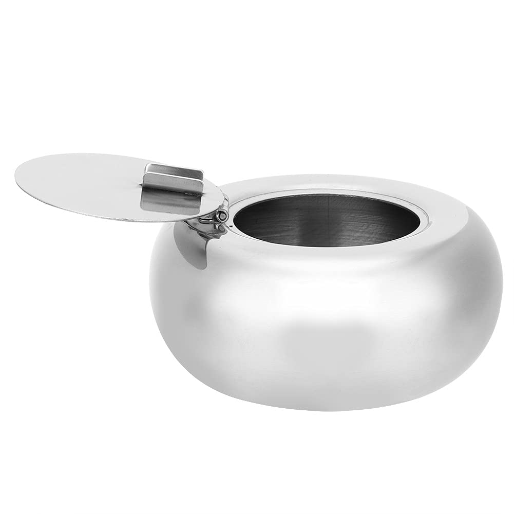 Smoking Ashtray Holder, Stainless Steel Thick and Durable Desktop Ashtray Ashtray for Bar for Outdoor for Restaurant for Home Office for Car for KTV