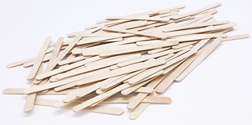 Natural Jumbo Wood Finish Craft Stick,Simply Art Wood Craft Sticks Wood Tongue Depressors Sticks,6 Inch (4.5 inch 500 pcs)
