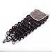 10A Brazilian Deep Wave Sew in Lace Closure 100% Virgin Human Hair Lace Closure Free Part Natural Color 10 Inch