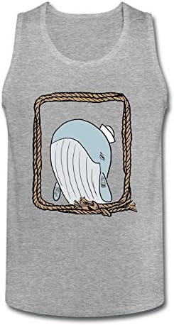 LOVELIN Men's Whale Rider DIY Cotton Tank Top