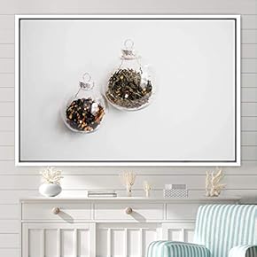 signwin Framed Canvas Wall Art Tea Servings Dark...