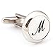 Digabi Jewelry Initial Cufflinks (Alphabet Letter) by Men's Collections