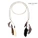 Unicra Indian Headdress Women Bohemia Peacock Feather Tassel Headband Hippie