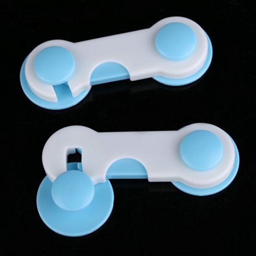 Blue Stones 6 pcs Set Door Drawers Wardrobe Todder Kids Baby Safety Plastic Lock Blue Edge & Corner Guards Baby Safe Care Products