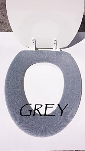 Bathroom Toilet Seat Warmer Cover Washable (Grey)