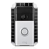 Solar Charger Mount Compatible with Ring Video Doorbell 1 - Continuous Charging for Maximum Efficiency (White)